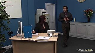 Therapist Demands Blowjob from Busty Secretary!