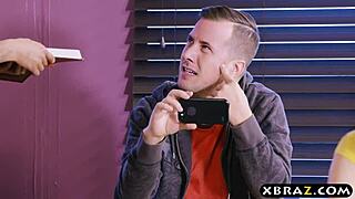 In classroom, ex pornstar teacher gets fucked by monster cock