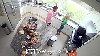Spyfam Step Sis Fucked in the Kitchen on Thanksgiving – Can You Handle This Hot Encounter?