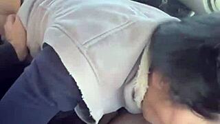 He was looking at her perfect ass as she squeezed his cock out