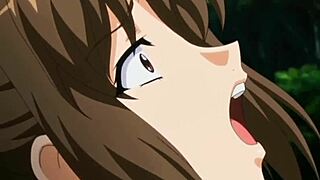 in this hentai, the group fucks that girl hard with deepthroat and creampie