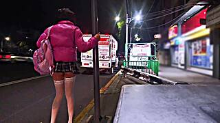 Are you a public whore flashing in miniskirt?