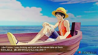 nami from one piece in a wild 3d gangbang