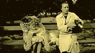 is this caged slave getting pussyfucked by her master?