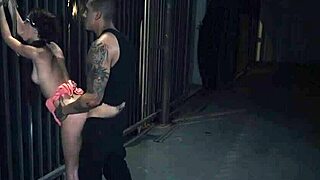 slave eats spit during rough french fuck bondage