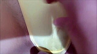 i moved redhead's panties and fucked wet pussy