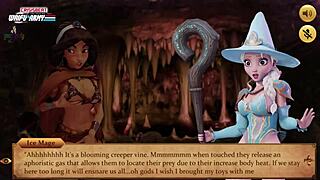 Princess quest demo with asian redhead princess in sexy game