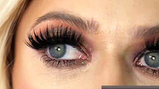 Spinner Blondie Morgan Rain Spreads Wet Tight Pussy For Big Cock