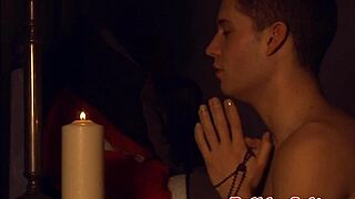 Priest Feels Intense Pleasure Cumming In Confession Booth