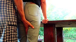 Watch Big Ass Milf Get Double Cumshot Outdoors?