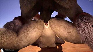 Wild furry hentai anal unfolds