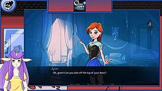 once upon a time in a cartoon world, a blonde princess with small tits met a redhead in an anime adventure part 10