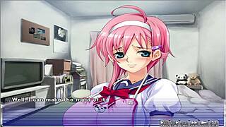 In apartment of love episode 3, she finally loses her virginity in this hentai game 😊