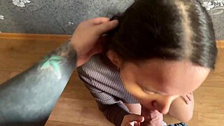 Guy drills beautiful realtor craving wild pussy licking