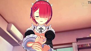 loving ram rides you in romantic atmosphere - re zero