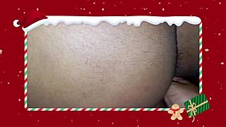 Brazilian guys enjoy special Christmas anal assfucking in homemade video