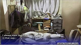 In apartment of love episode 3, she finally loses her virginity in this hentai game 😊