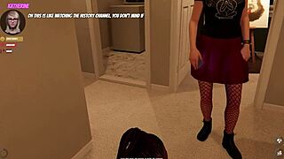 my friend teaches self defense at house party game with leah