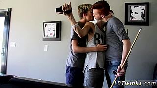 i love sweet school gay boys fucking with pool cues