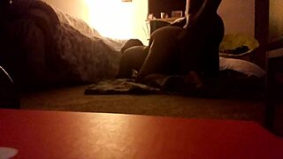 Big ass juicy brown chick gets sucked and fucked at home