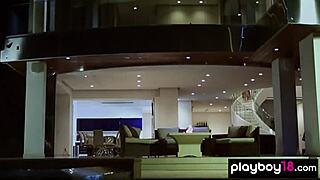 Britt Linn goes for a naked swim