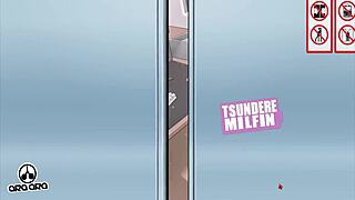 Boss Teases with Massive Tits in Hentai Game