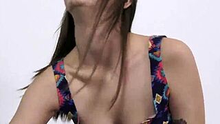 German blond teen 18+ in a three-way contest game with euro family competition