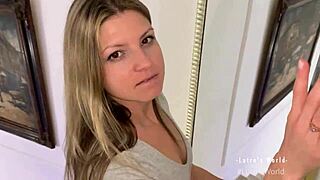 Young Fit Teen 18+ Gina Gerson Sucks Big Dick in Raw Amateur POV Clip