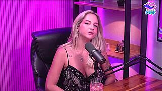 Little Blonde Strips Naked in the Studio 😏