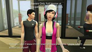 Let's Do Sexercise With My Horny Girlfriend At The Gym For Outdoor Riding Fun