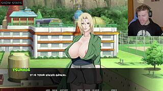 Sarada bent over in doggystyle pussy fucking during naruto parody training