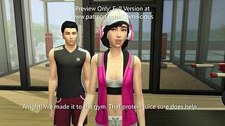 Let's Do Sexercise With My Horny Girlfriend At The Gym For Outdoor Riding Fun