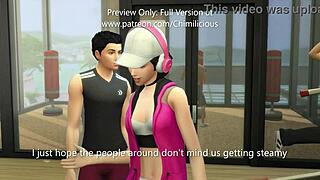 Let's Do Sexercise With My Horny Girlfriend At The Gym For Outdoor Riding Fun