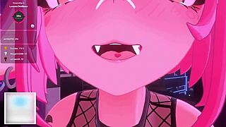 bunny vtuber dominates with futa cock