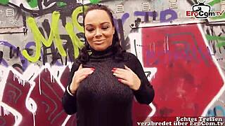 german chubby housewife gets picked up outdoors with big natural tits