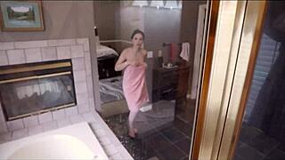 Hey, wanna shower with my French stepmom ImmeganLive for wild roleplay?