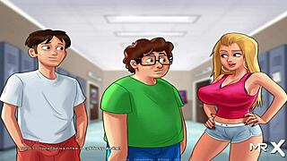 Summertimesaga Teen Shows Boobs And Big Ass In Hentai!