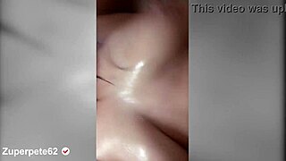 Latina housewife masturbates in shower