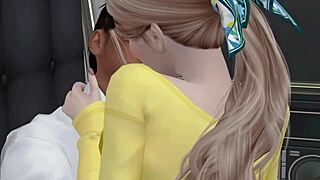 Yo, my boss banging my wife in a car at a private parking lot! Hot Sims4 action! 🔥