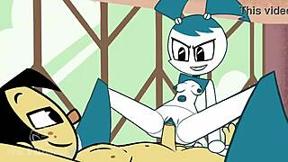 jenny gives sheldon a rough blowjob in parody