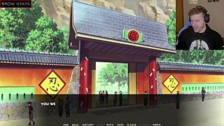 Sarada bent over in doggystyle pussy fucking during naruto parody training