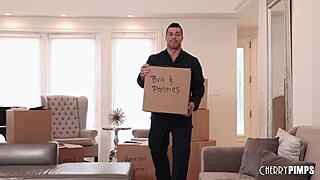 Latina Vanessa Sky and Ramon Nomar indulge foot fantasies with blowjob