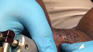 come in for your tattoo, and let's see that pussy