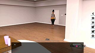 Alex spying Latisha changing dress in game.