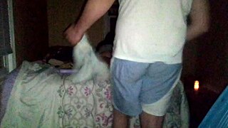 Step daddy and mommy having deepthroat fun