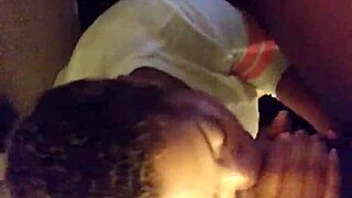 i feel her loving my big black cock with deep sucking and cumshot