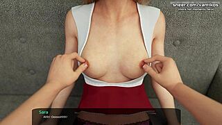 virgin 18yo step sister sara deepthroats monster cock in milfy city hentai