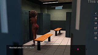 Alex spying Latisha changing dress in game.