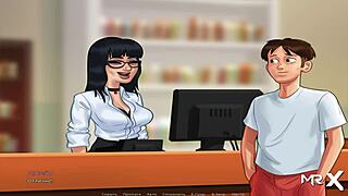 Summertimesaga Teen Shows Boobs And Big Ass In Hentai!