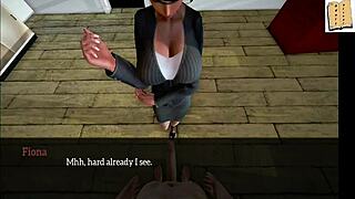 My new family episode 15 featuring teen 18+ and milf in office with big cock